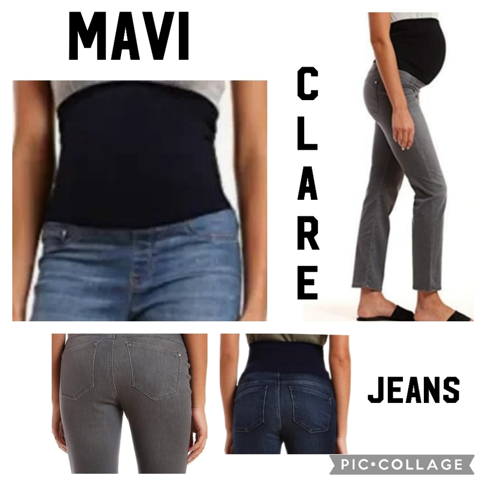 Mavi Clare Jeans Maternity Jeans in Grey Tribeca denim size 31/28 W-717